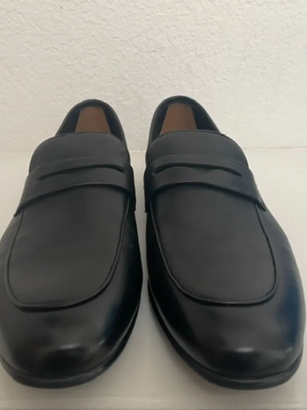 Steve Madden Men's Boca Penny Loafers in Black Leathe